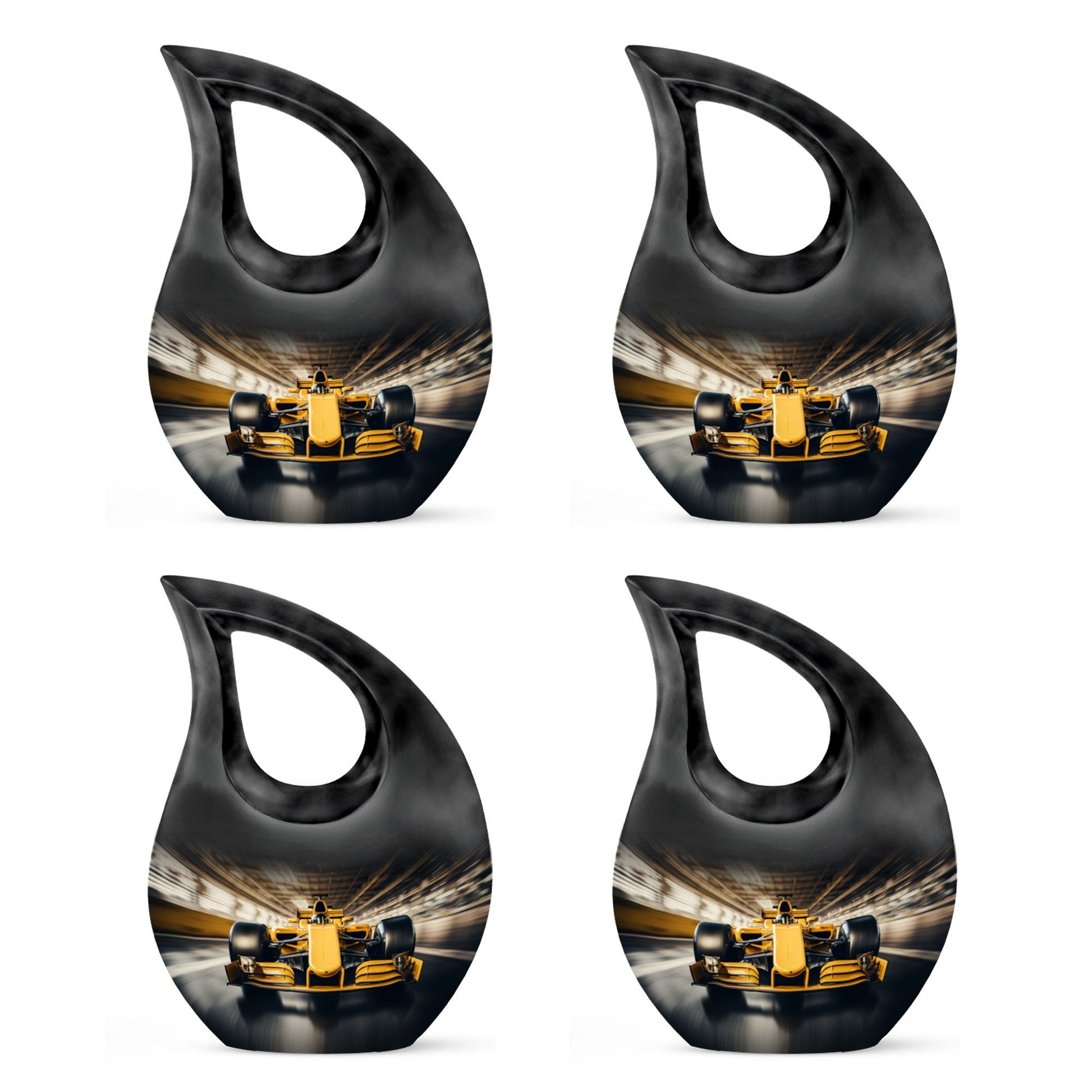 Teardrop Shape Car Urn Keepsake Urn Pack of 4