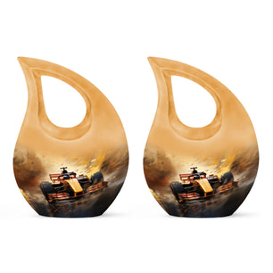 Teardrop Shape Car Urn Keepsake Urn Pack of 2