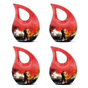 Teardrop Shape Boxing Urn Keepsake Urn Pack of 4