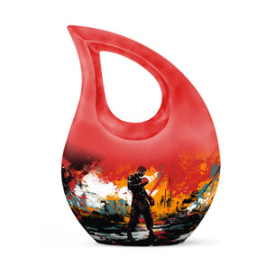 Teardrop Shape Boxing Urn Keepsake 3 Inch