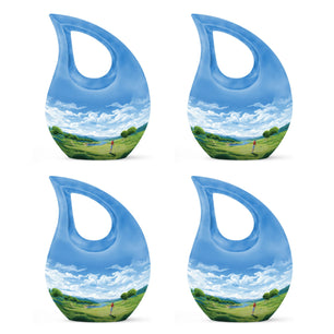Teardrop Shape Golf Urn Keepsake Urn Pack of 4
