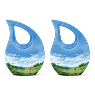 Teardrop Shape Golf Urn Keepsake Urn Pack of 2