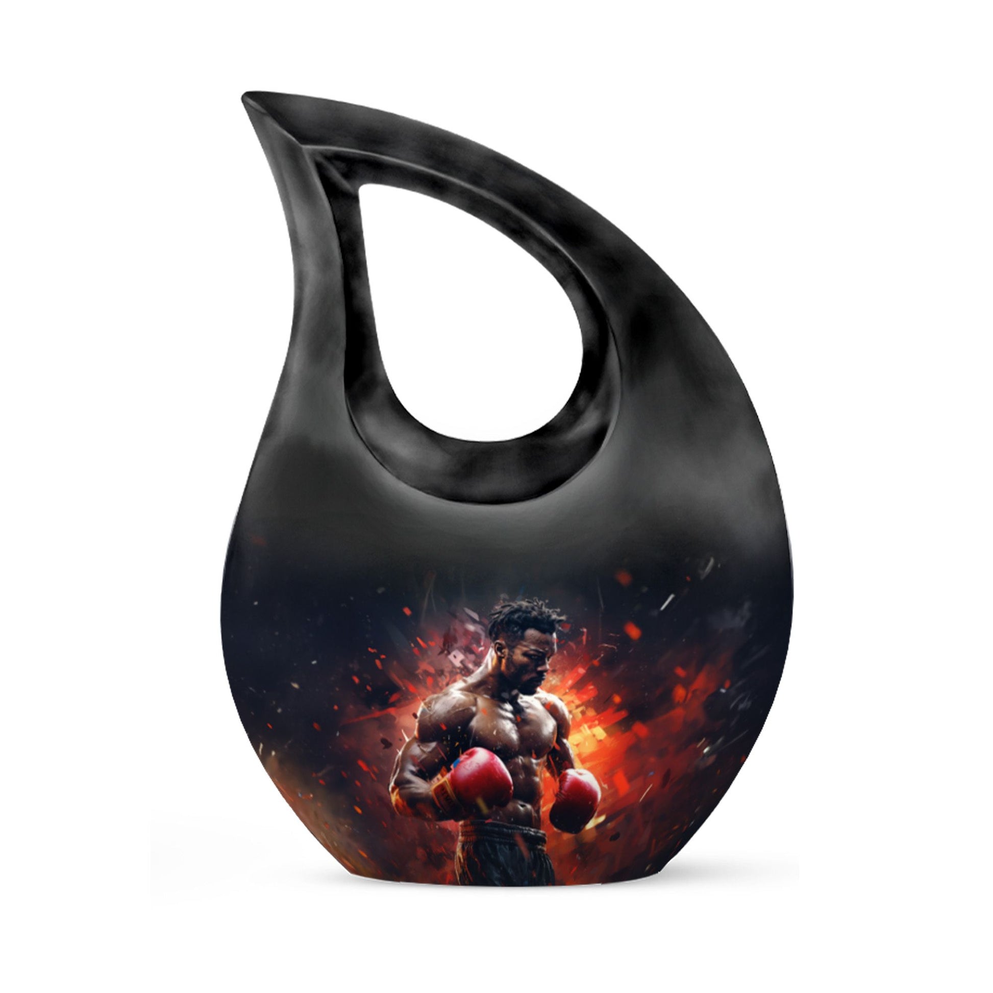 Teardrop Shape Boxing Urn Keepsake 3 Inch
