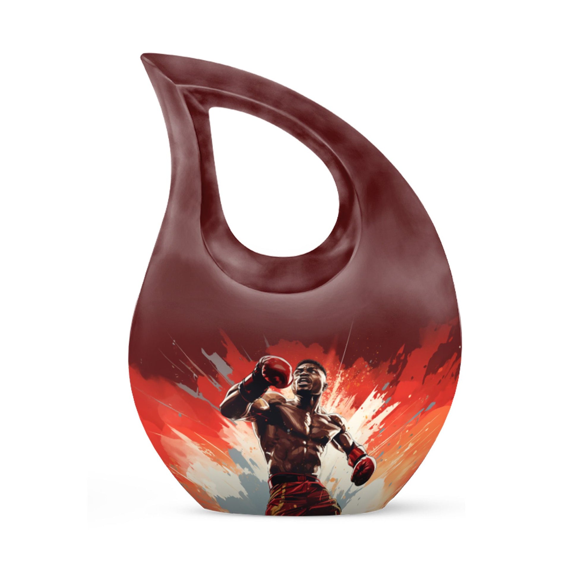 Teardrop Shape Boxing Urn Keepsake 3 Inch