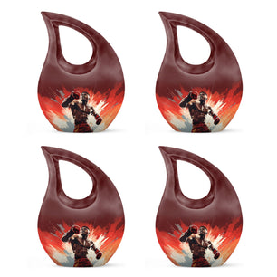 Teardrop Shape Boxing Urn Keepsake Urn Pack of 4