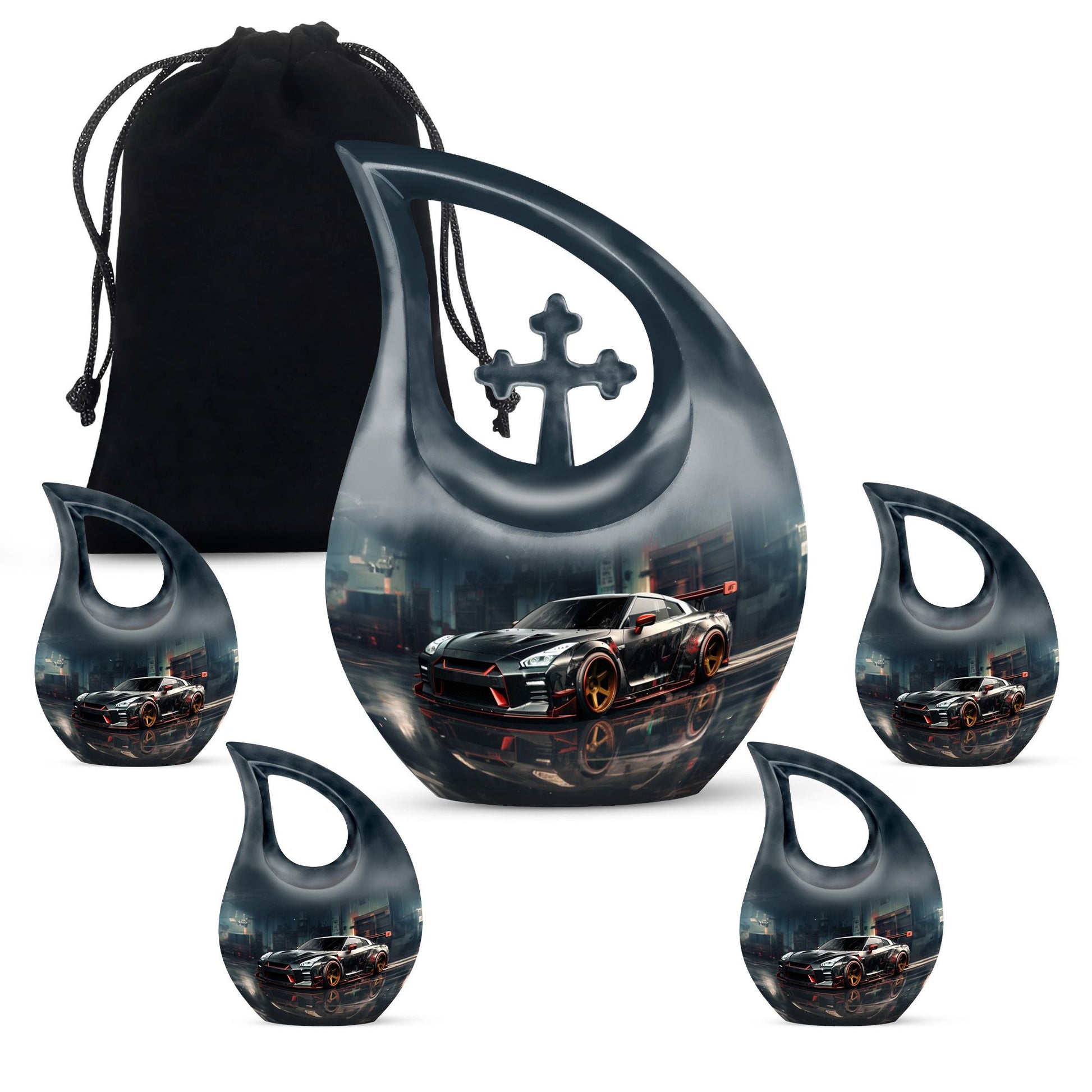 Teardrop Shape Car Urn Large 10 Inch