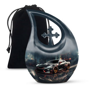 Teardrop Shape Car Urn Large Urn With 4 Keepsake Urn
