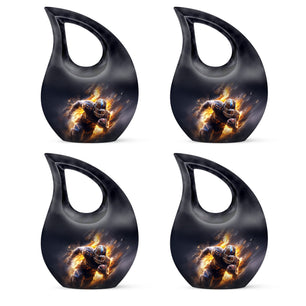 Teardrop Shape Football Urn Keepsake Urn Pack of 4