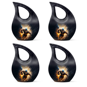 Teardrop Shape Football Urn Keepsake Urn Pack of 4