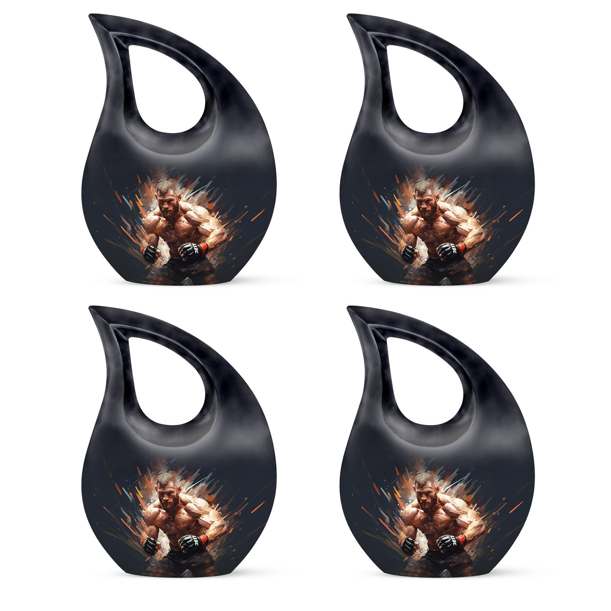 Teardrop Shape Sport Urn Keepsake Urn Pack of 4
