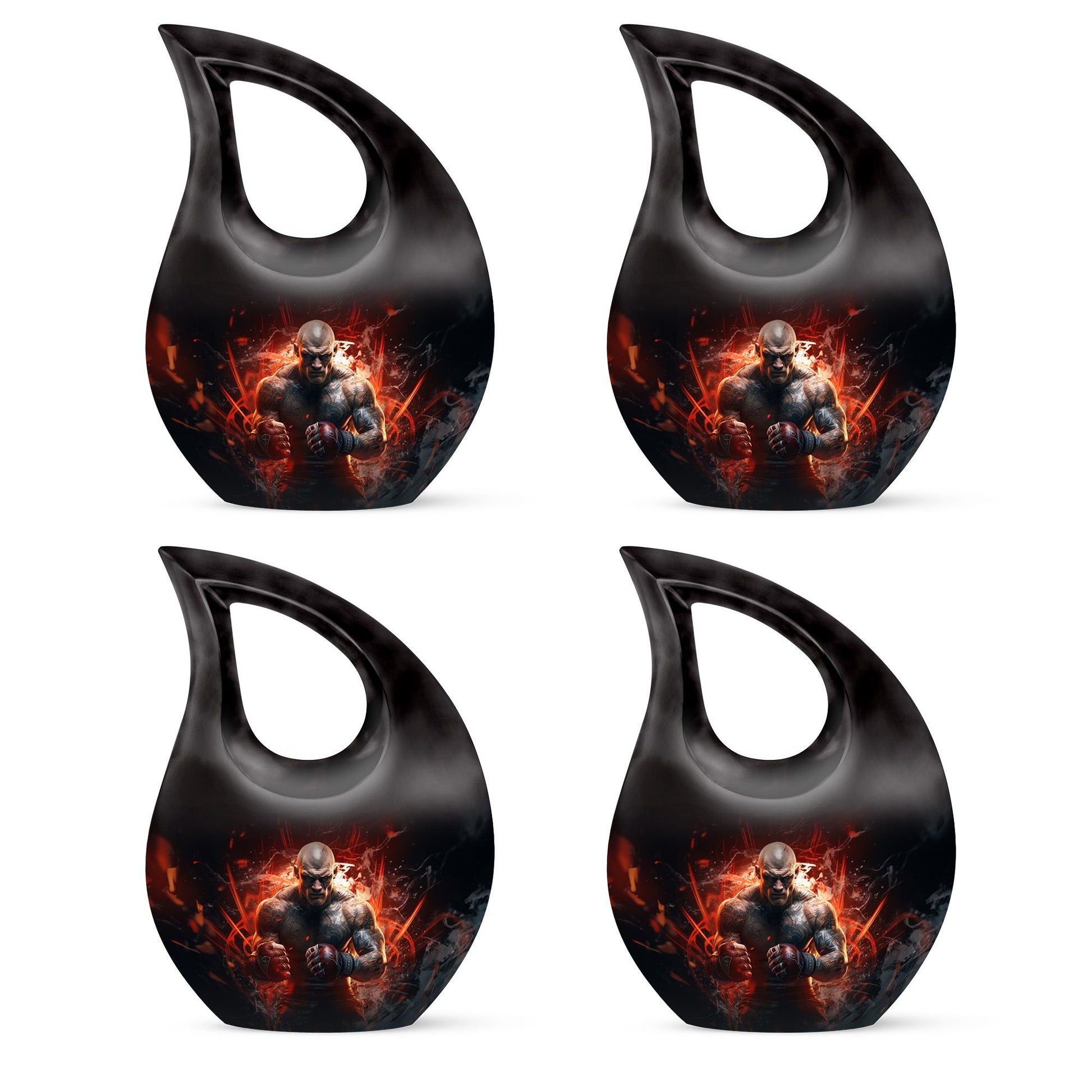 Teardrop Shape Sport Urn Keepsake Urn Pack of 4