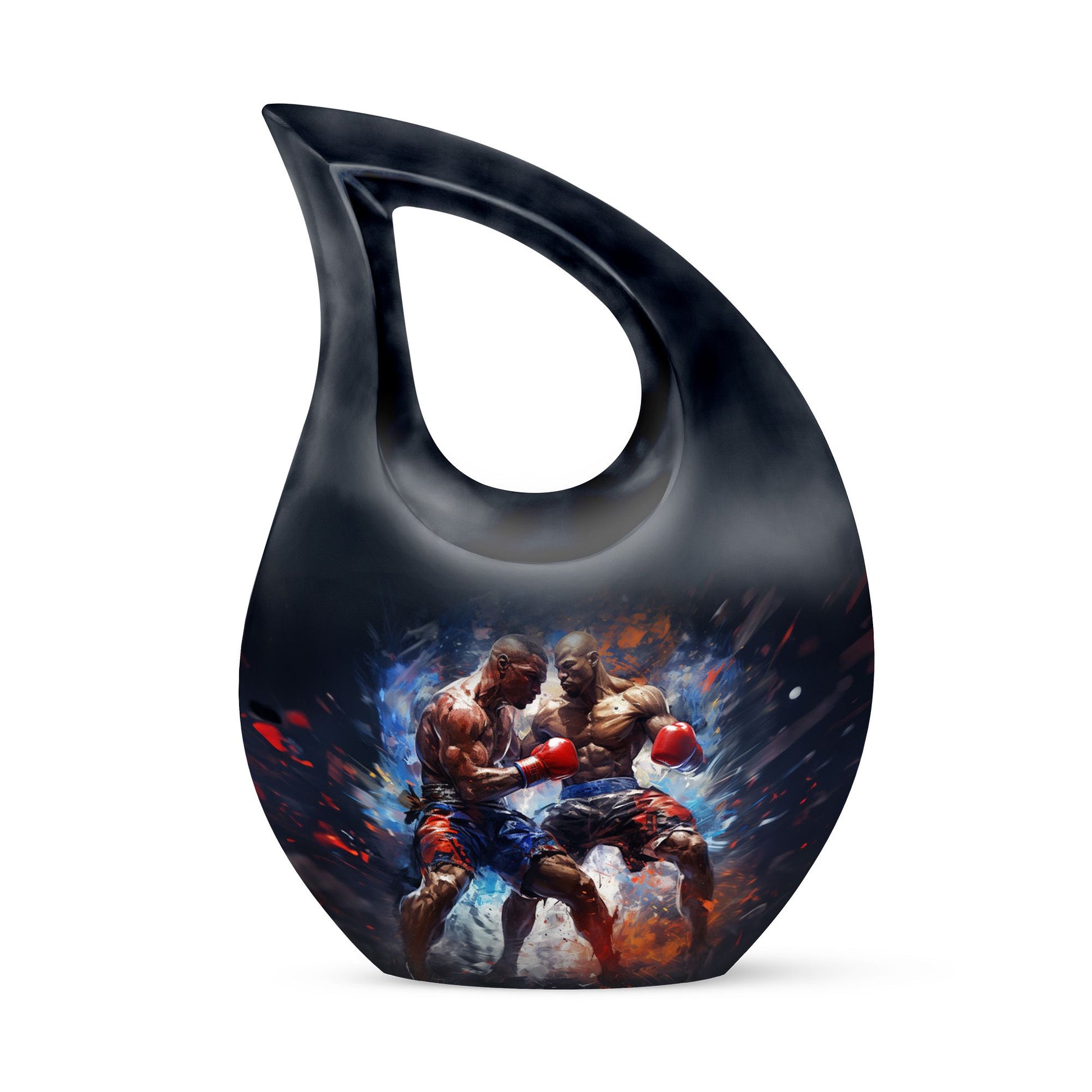 Teardrop Shape Boxing Urn Keepsake 3 Inch