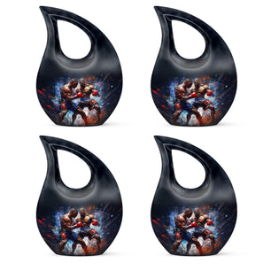 Teardrop Shape Boxing Urn Keepsake Urn Pack of 4