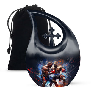 Teardrop Shape Boxing Urn Large 10 Inch