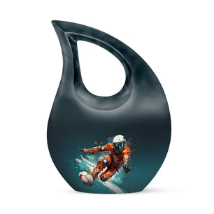 Teardrop Shape Bike Urn Keepsake 3 Inch