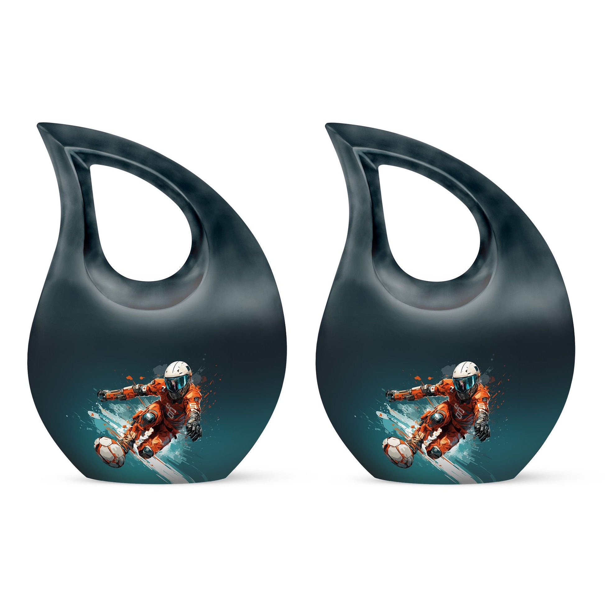 Teardrop Shape Bike Urn Keepsake Urn Pack of 2