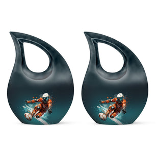 Teardrop Shape Bike Urn Keepsake Urn Pack of 2