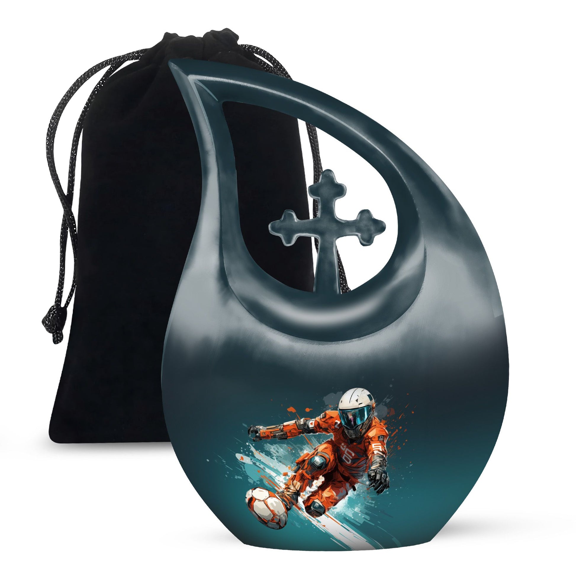 Teardrop Shape Bike Urn Large 10 Inch