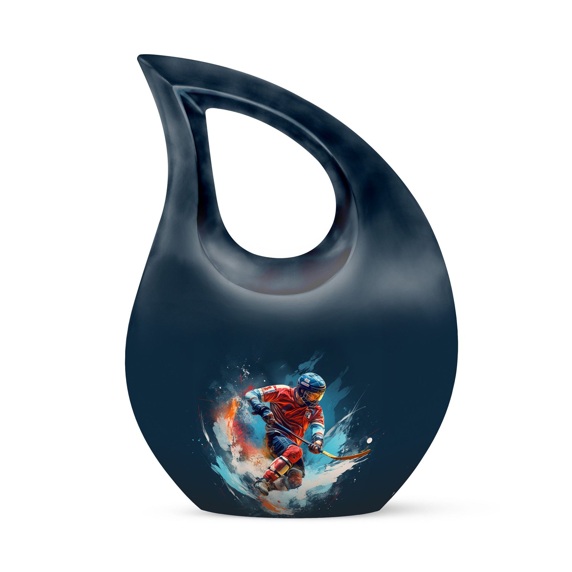Teardrop Shape Sport Urn Keepsake 3 Inch