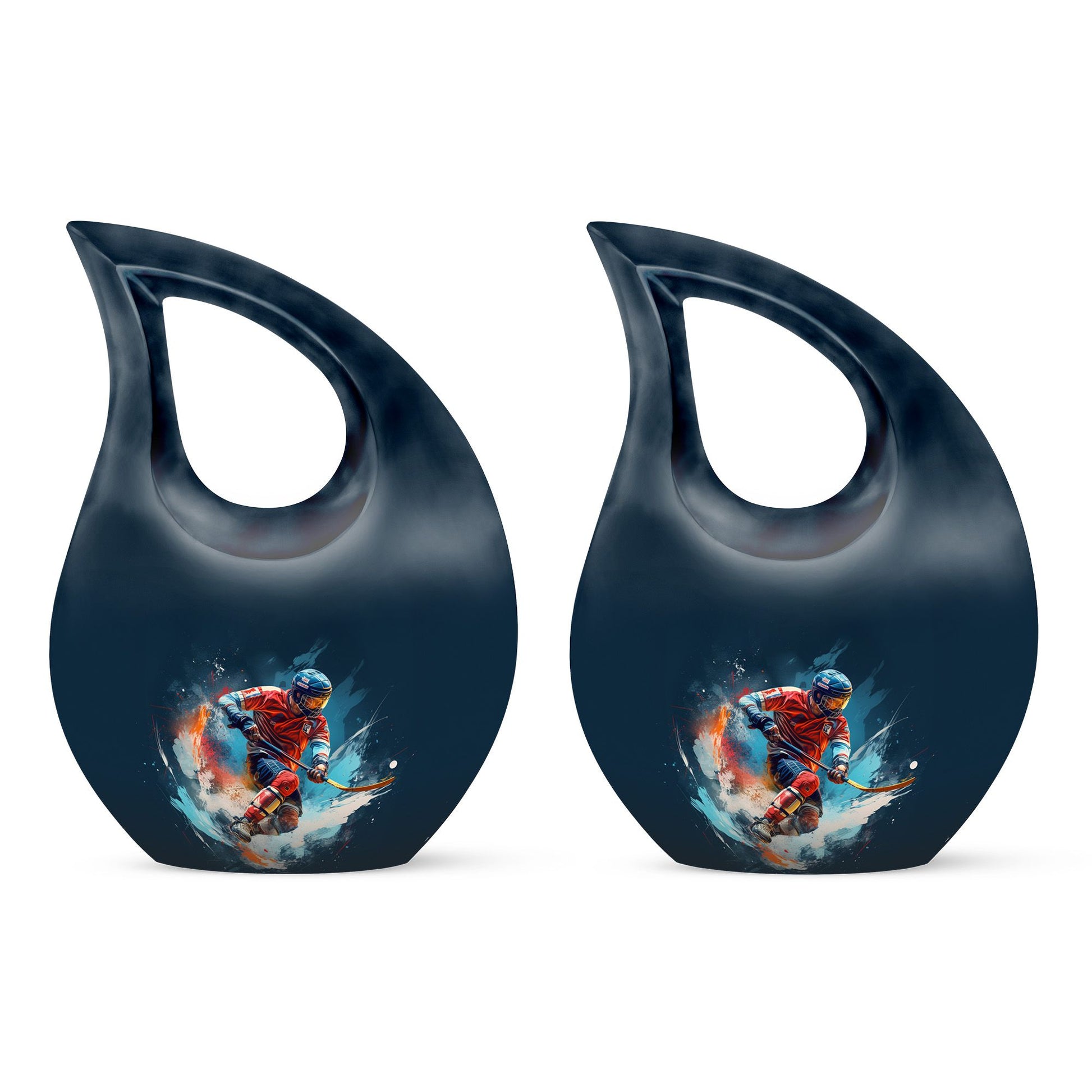 Teardrop Shape Sport Urn Keepsake Urn Pack of 2