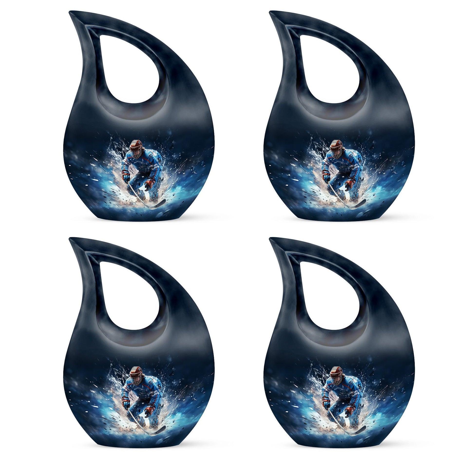 Teardrop Shaped  Keepsake Set of 4