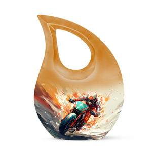 Teardrop Shape Bike Urn Keepsake Urn Pack of 4
