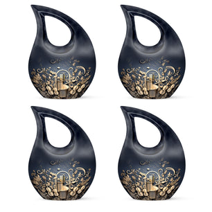 Teardrop Shape Music Urn Keepsake Urn Pack of 4