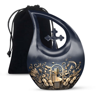 Teardrop Shape Music Urn Large 10 Inch