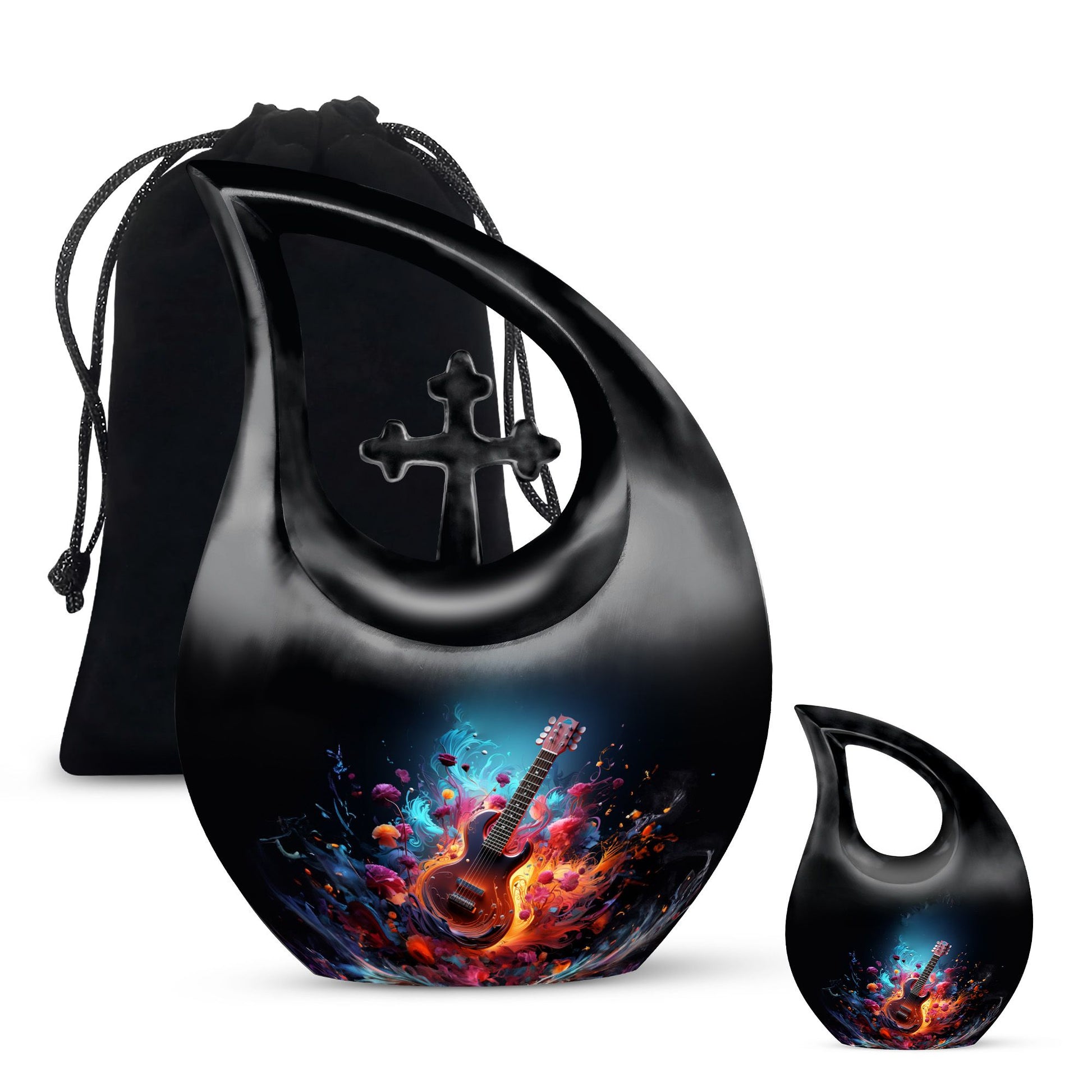 Teardrop Shaped  Large Urn With 1 Keepsake