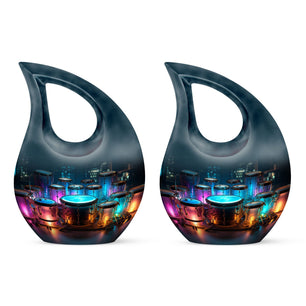 Teardrop Shaped  Keepsake Set of 2