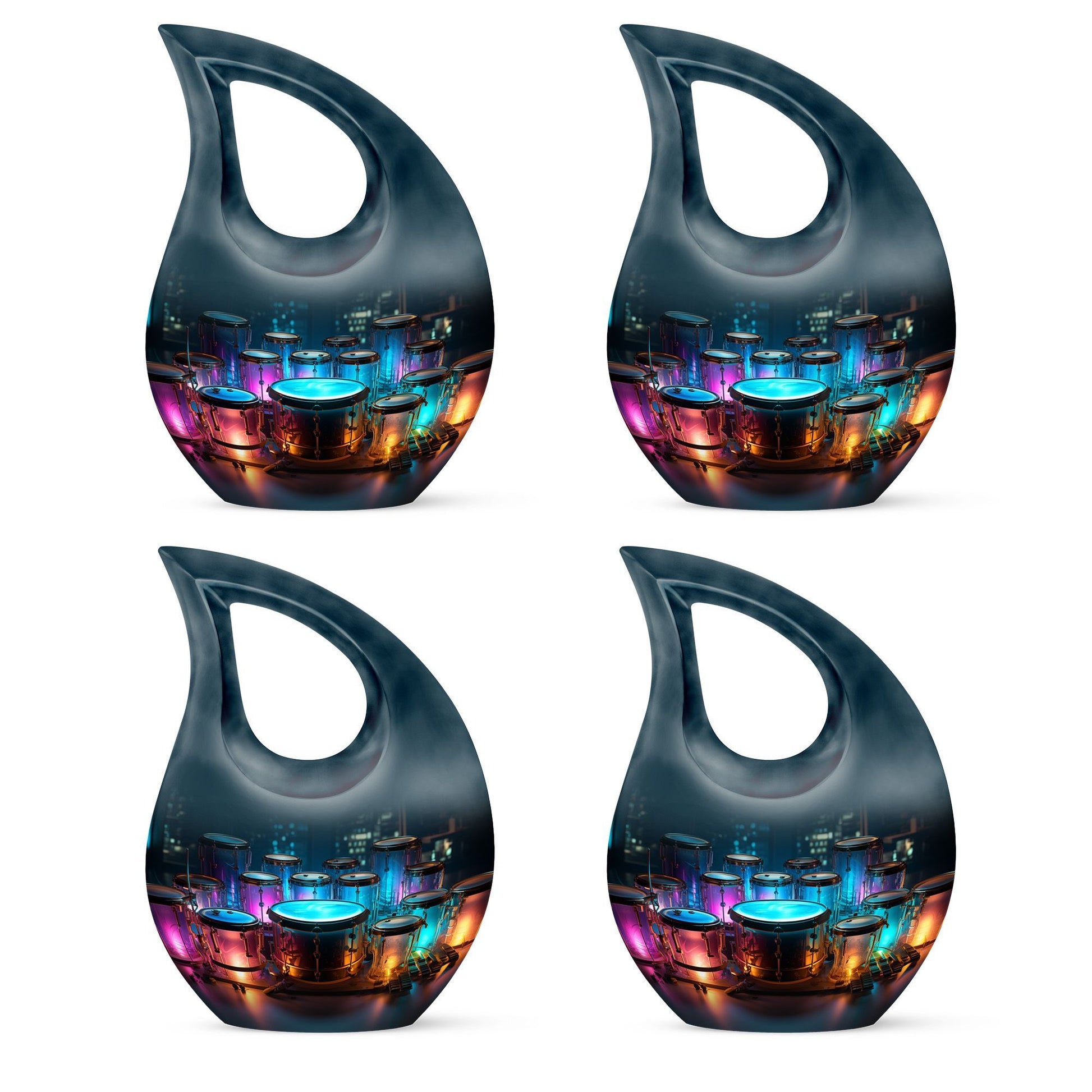 Teardrop Shaped  Keepsake Set of 4