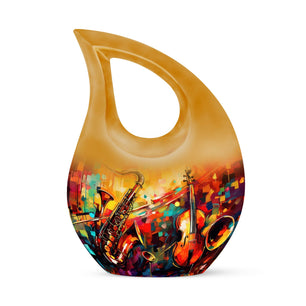 Teardrop Shape Music Urn Keepsake 3 Inch