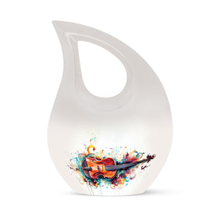 Teardrop Shape Music Urn Keepsake 3 Inch