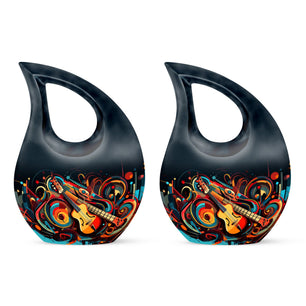 Teardrop Shape Music Urn Keepsake Urn Pack of 2
