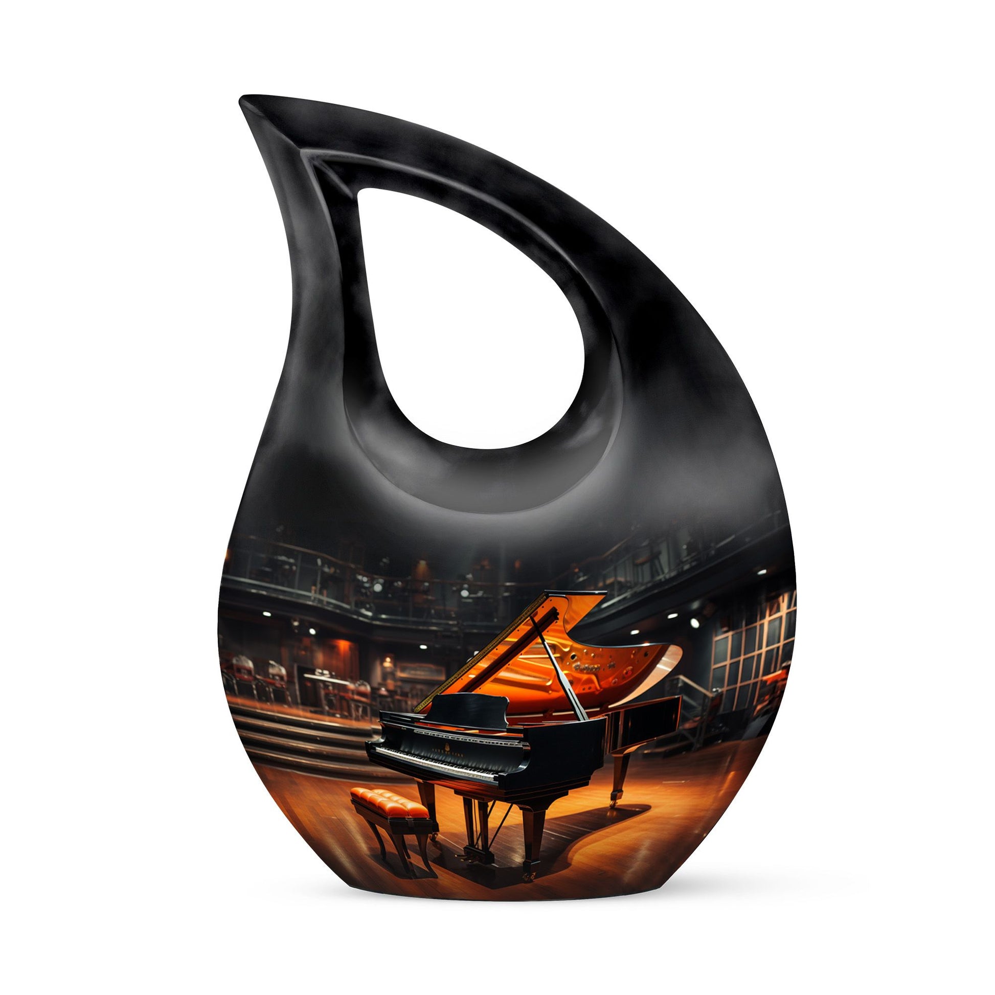 Teardrop Shape Music Urn Keepsake 3 Inch