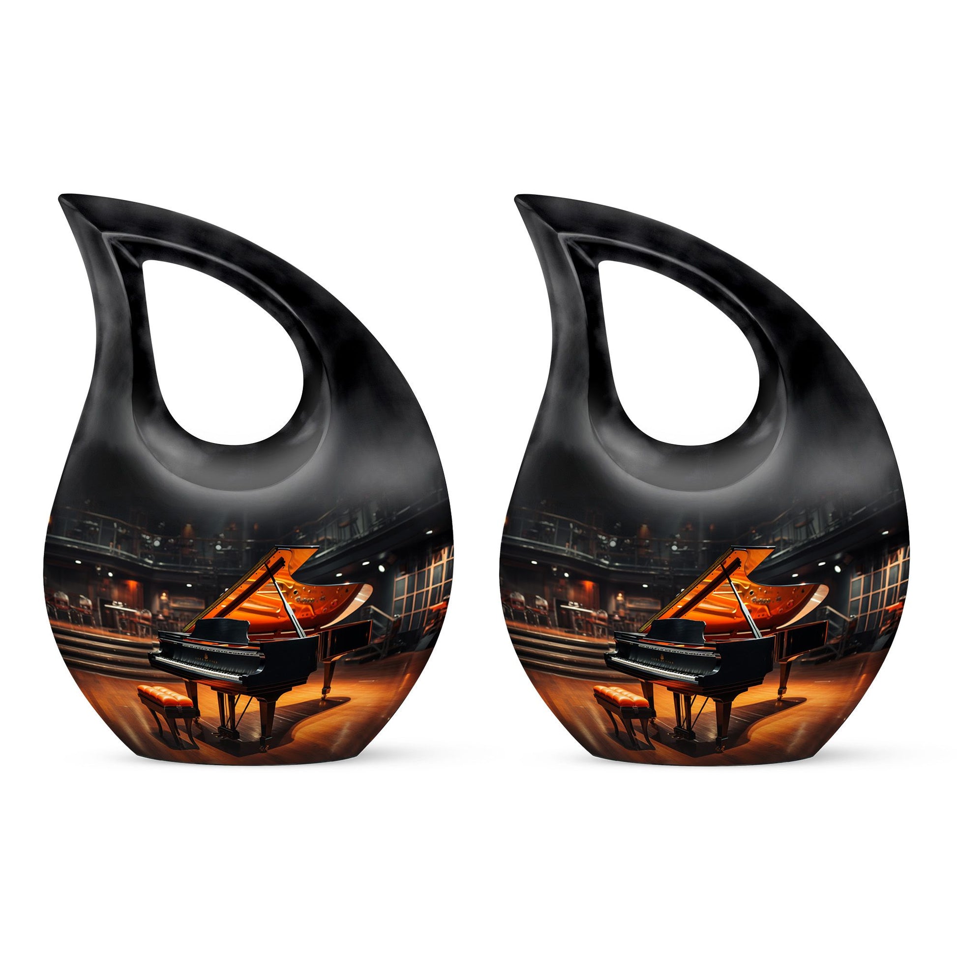 Teardrop Shape Music Urn Keepsake Urn Pack of 2