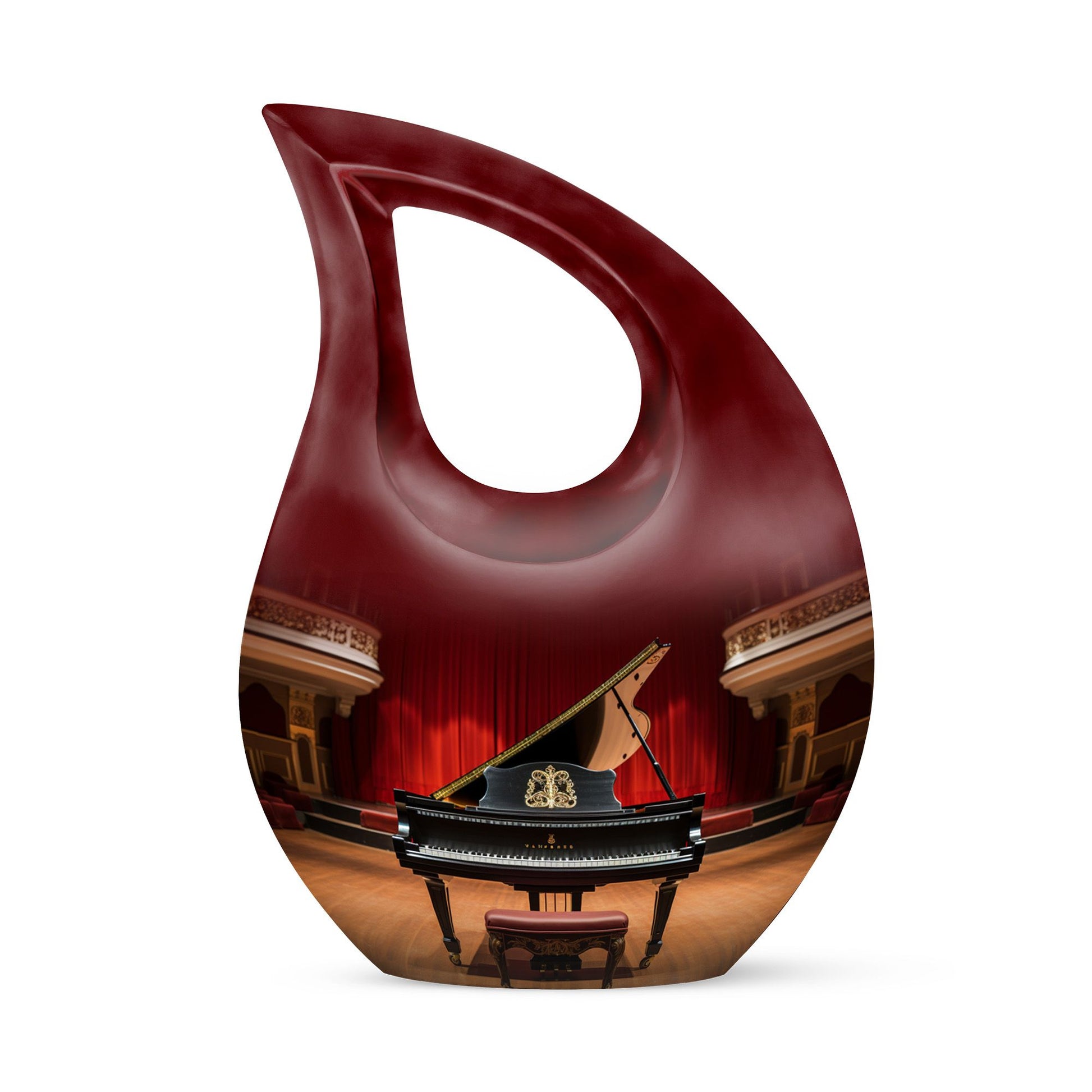 Teardrop Shape Music Urn Keepsake 3 Inch
