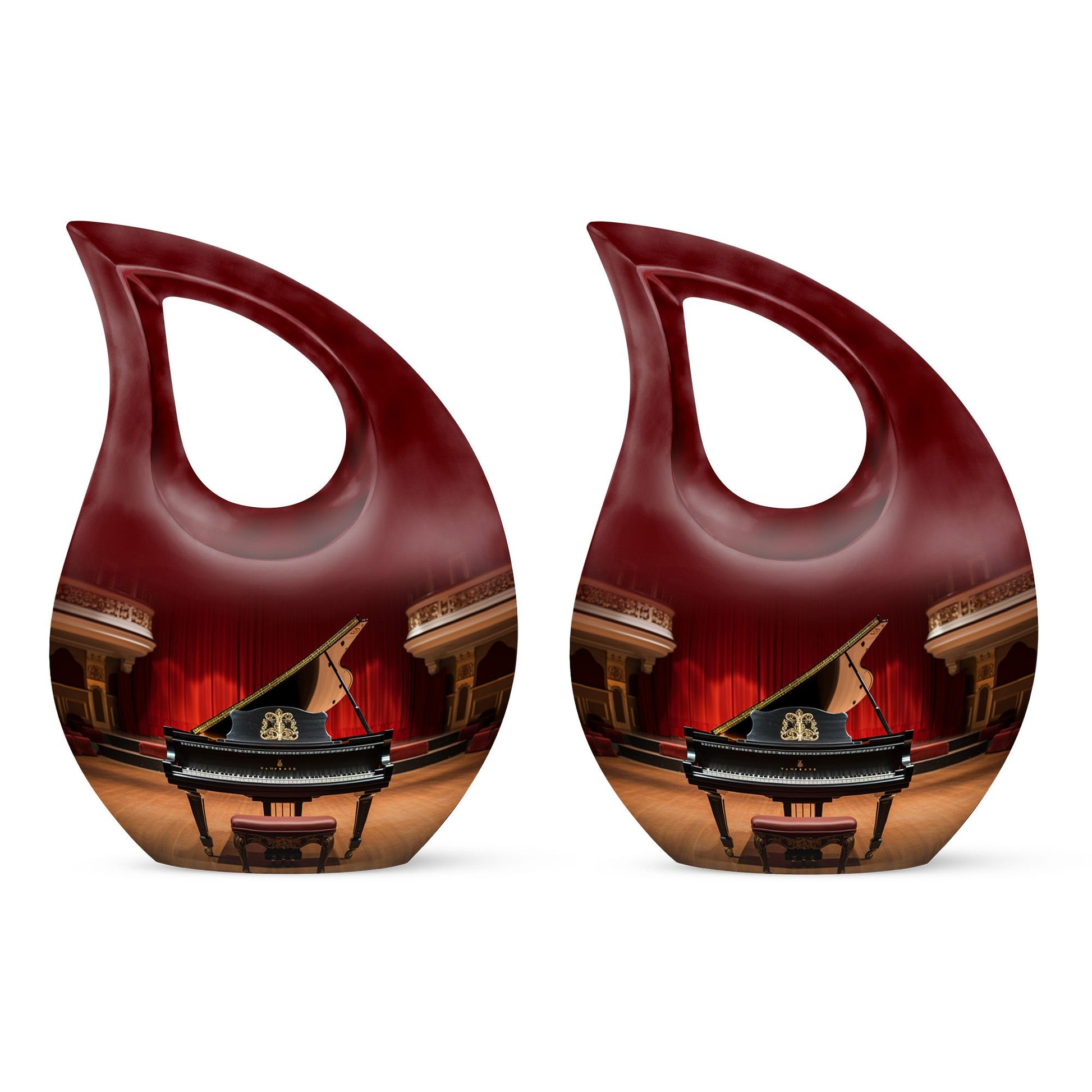 Teardrop Shape Music Urn Keepsake Urn Pack of 2