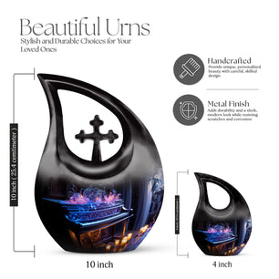 Teardrop Shape Music Urn Keepsake 3 Inch