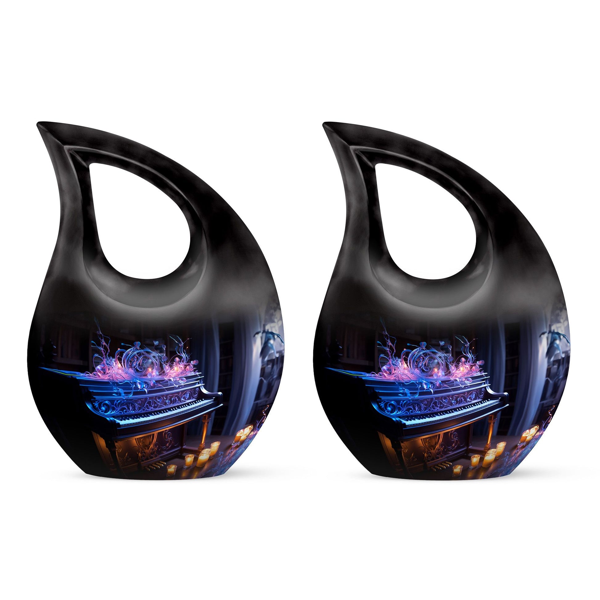 Teardrop Shape Music Urn Keepsake Urn Pack of 2