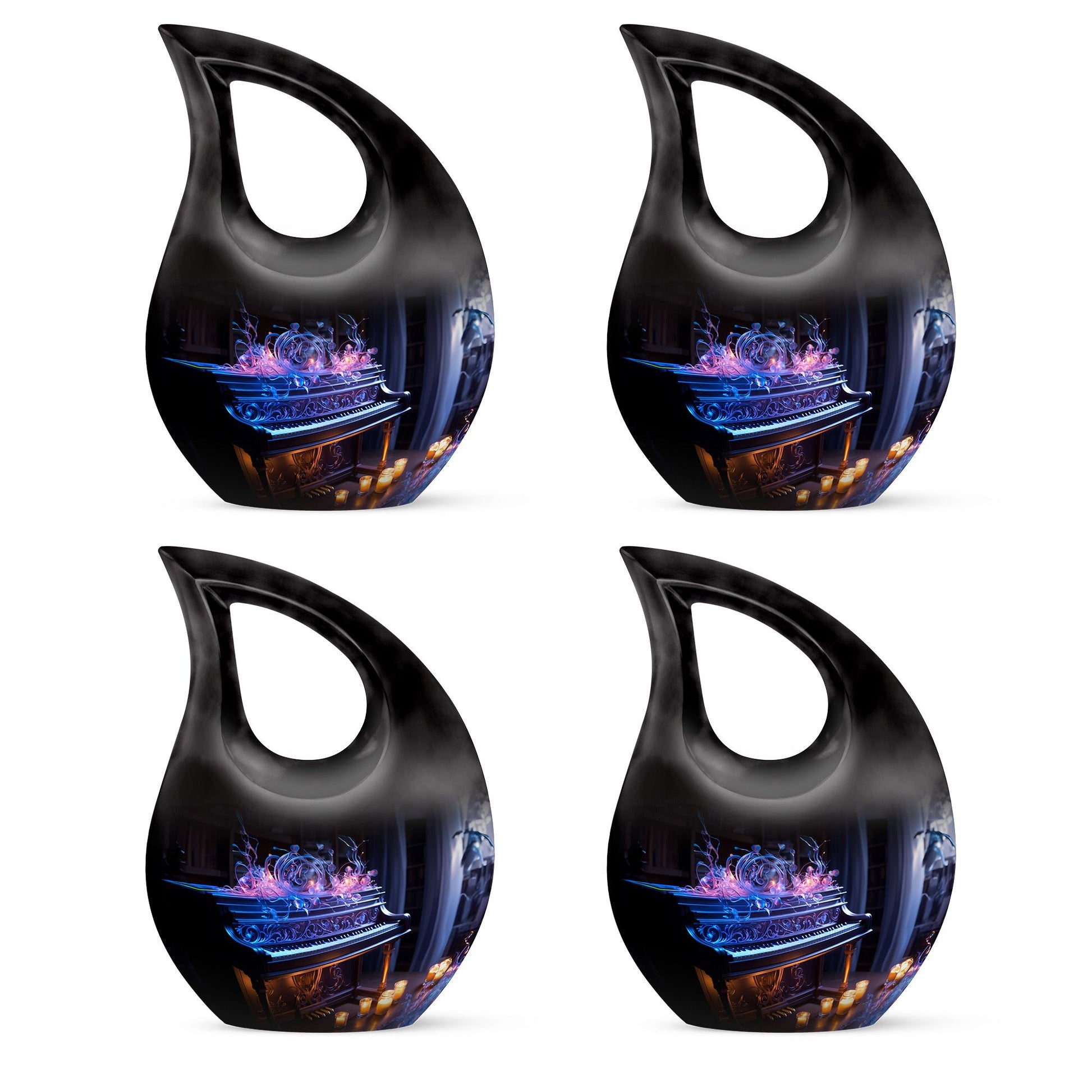Teardrop Shape Music Urn Keepsake Urn Pack of 4
