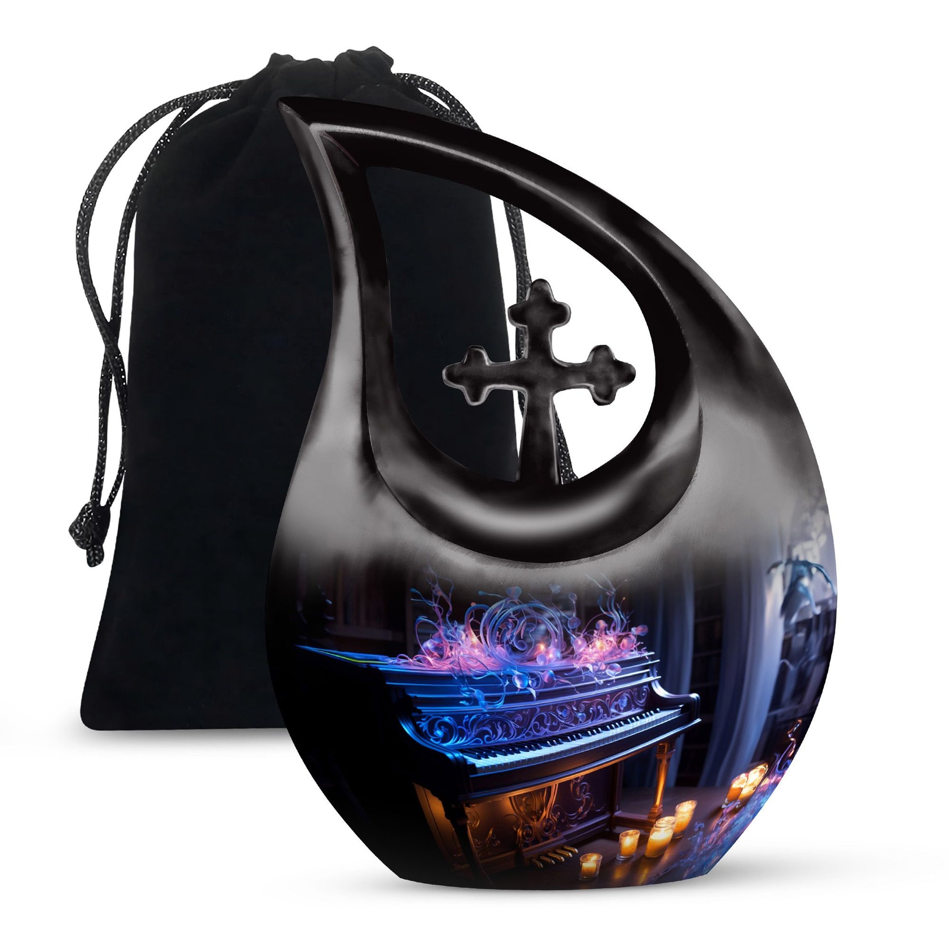 Teardrop Shape Music Urn Large 10 Inch
