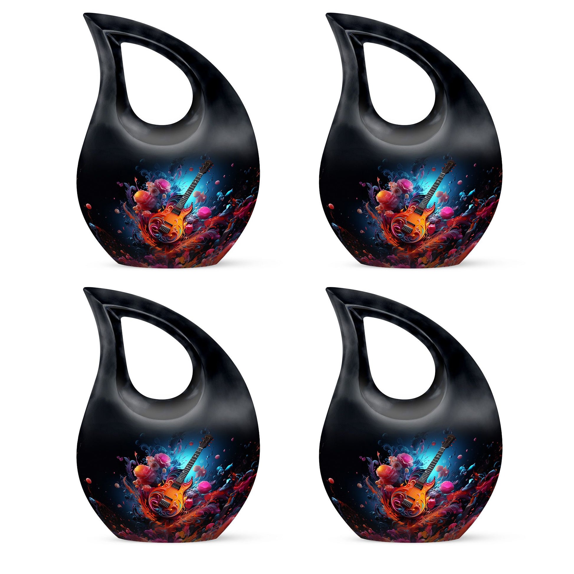 Teardrop Shape Music Urn Keepsake Urn Pack of 4
