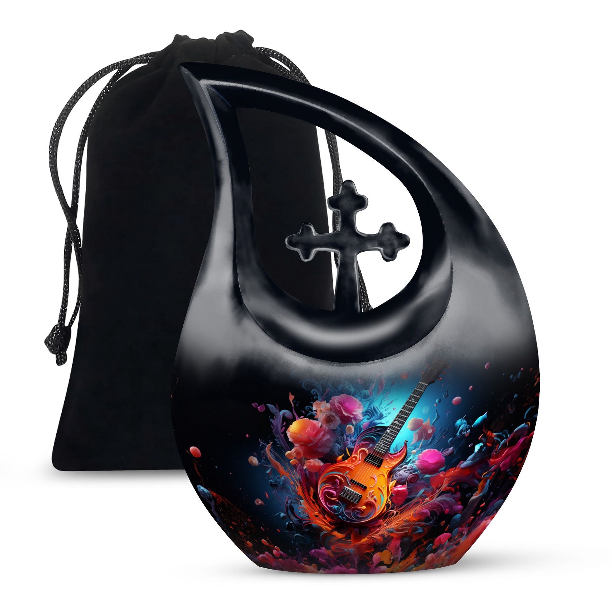 Teardrop Shape Music Urn Large 10 Inch
