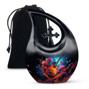 Teardrop Shape Music Urn Large 10 Inch