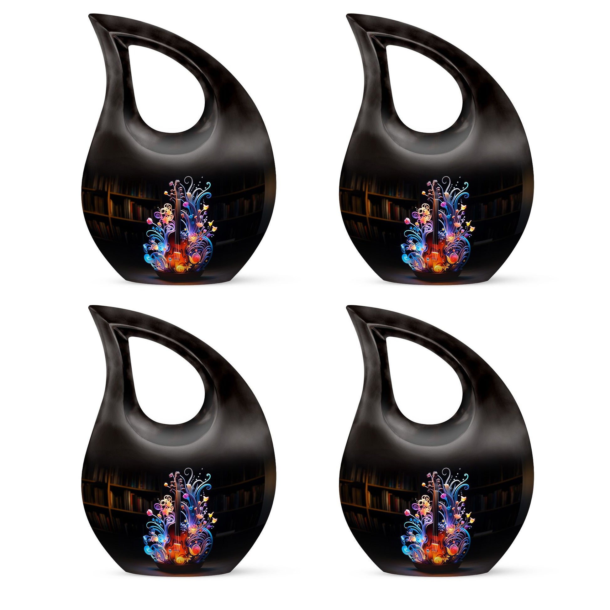 Teardrop Shape Music Urn Keepsake Urn Pack of 4
