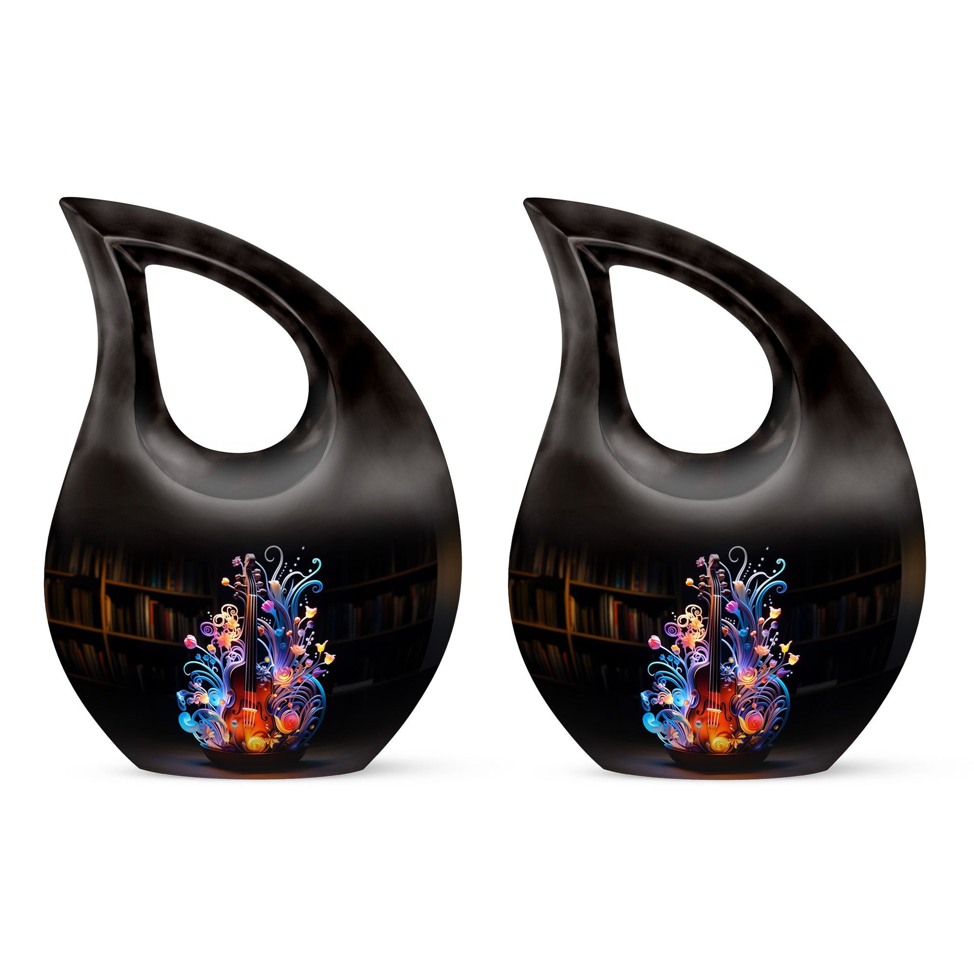 Teardrop Shape Music Urn Keepsake Urn Pack of 2