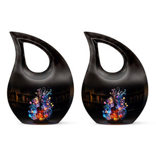 Teardrop Shape Music Urn Keepsake Urn Pack of 2