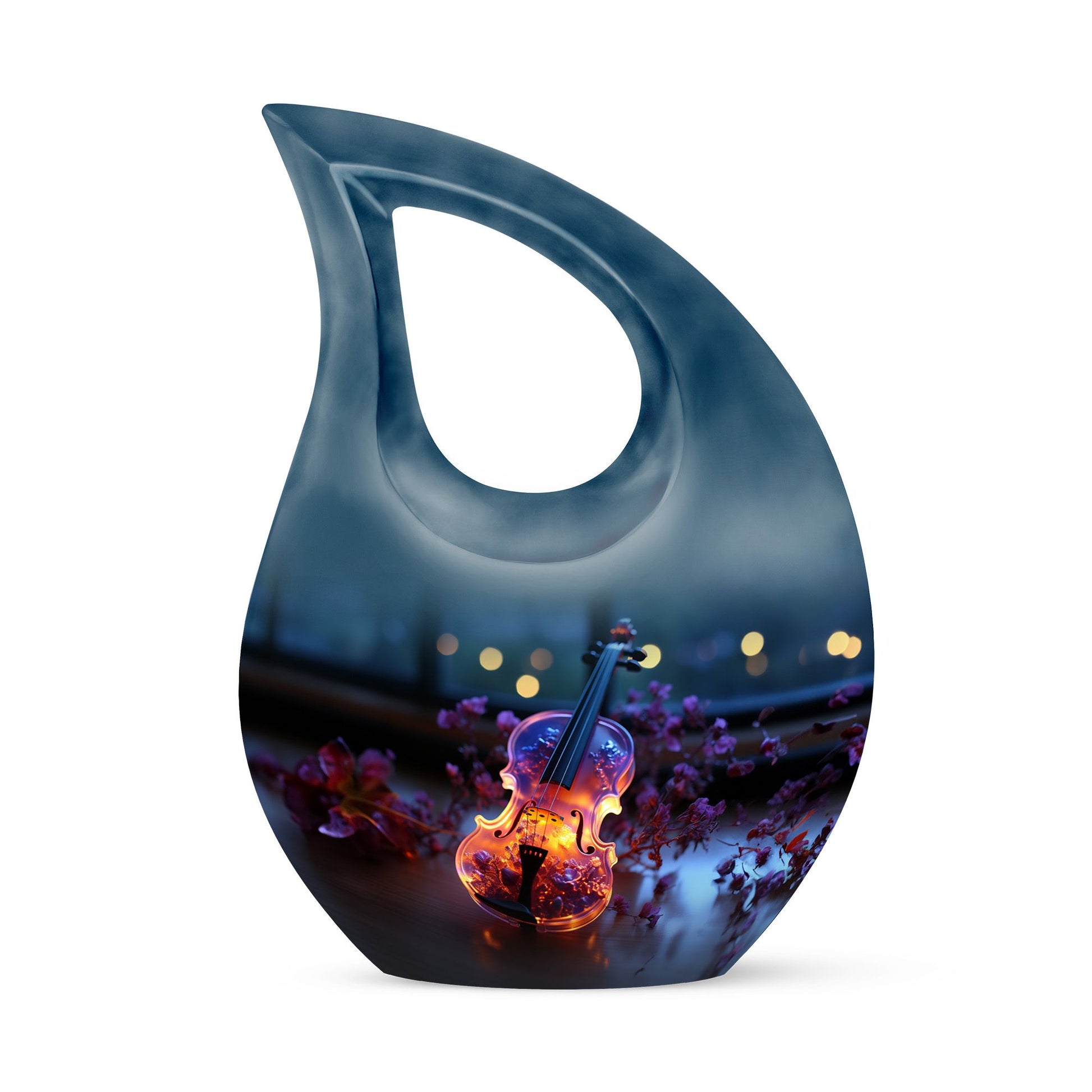 Teardrop Shape Music Urn Keepsake 3 Inch