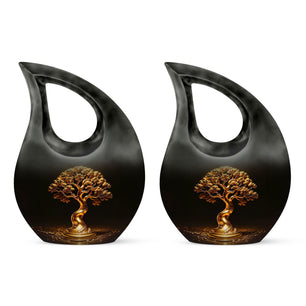Teardrop Shaped  Keepsake Set of 2